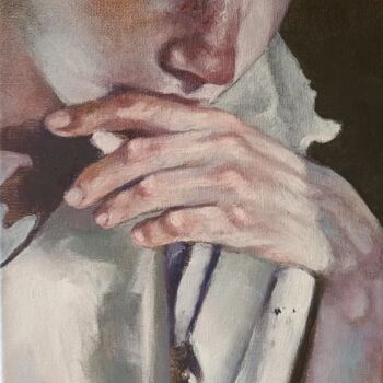 Painting titled "thinking" by Borys Gierlinski, Original Artwork, Oil