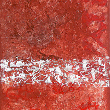 Peinture intitulée "Red rocks" par Leo Bos, Œuvre d'art originale, Acrylique Monté sur Châssis en bois