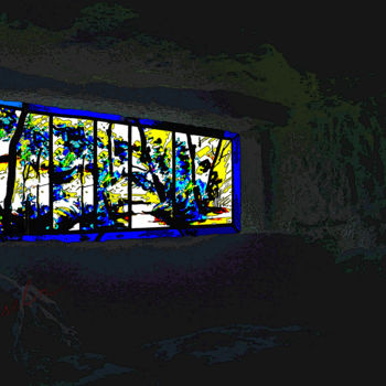 Digital Arts titled "blue trip façon puz…" by Bosselin, Original Artwork, Photo Montage