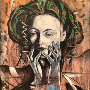 Pintura intitulada "Man Ray" por Bossquito, Obras de arte originais, Óleo