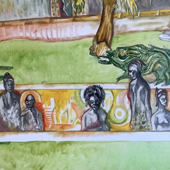 Ζωγραφική με τίτλο "Vibration Reggae" από Bossquito, Αυθεντικά έργα τέχνης, Λάδι