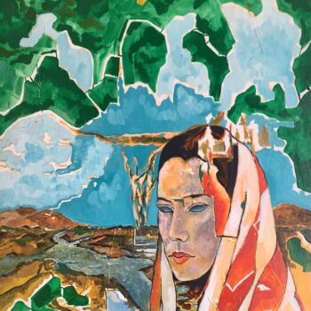 Peinture intitulée "Woman" par Bossquito, Œuvre d'art originale, Huile