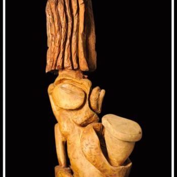 Sculpture titled "Kiltirel" by Alex Boucaud, Original Artwork, Wood