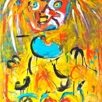 Malerei mit dem Titel "KANI KA" von Alex Boucaud, Original-Kunstwerk, Acryl