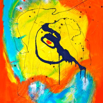 Malerei mit dem Titel "ESPRIT CARAÏBE" von Alex Boucaud, Original-Kunstwerk, Acryl