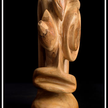 Скульптура под названием "CONSCIENCE / CONSCI…" - Alex Boucaud, Подлинное произведение искусства, Дерево