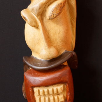 Sculpture titled "TAMBOUYA / TAMBOUYA" by Alex Boucaud, Original Artwork, Wood