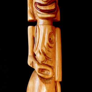 Скульптура под названием "TANOU / TANOU" - Alex Boucaud, Подлинное произведение искусства, Дерево