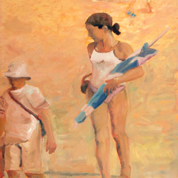 Pittura intitolato "Grande soeur" da Patrick Bouchaud, Opera d'arte originale, Olio