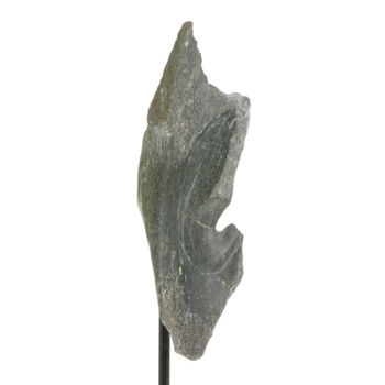 Skulptur mit dem Titel "Une oreille affûtée" von Greensleeves, Original-Kunstwerk, Stein