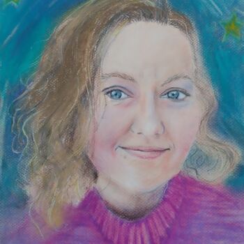 "Portrait Ukrainienne" başlıklı Tablo Greensleeves tarafından, Orijinal sanat, Pastel