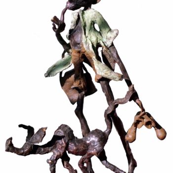 雕塑 标题为“Les compères” 由Boureima Ouedraogo, 原创艺术品, 金属