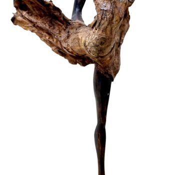 Sculpture titled "L'envolée" by Boureima Ouedraogo, Original Artwork, Bronze