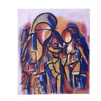 Painting titled "Liberté" by Boussoussa, Original Artwork