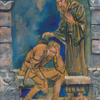 Malerei mit dem Titel "Blessing for the so…" von Boyan Yanev, Original-Kunstwerk, Acryl