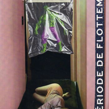Colagens intitulada "Période de flotteme…" por Boyfred, Obras de arte originais, Colagens