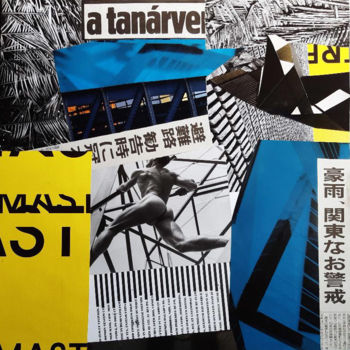 Collages intitulée "Déplacements" par Boyfred, Œuvre d'art originale, Collages