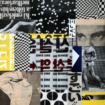 拼贴 标题为“Face/1966 - Busan” 由Boyfred, 原创艺术品, 拼贴