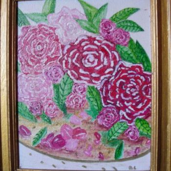 Schilderij getiteld "rosa" door Bo`Zart, Origineel Kunstwerk