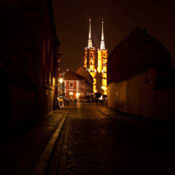 Photographie intitulée "Katedra we Wrocławiu" par Bożena Bochenek, Œuvre d'art originale, Photographie numérique