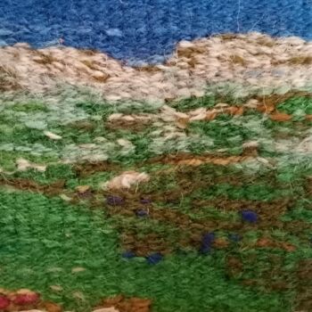 Arte textil titulada "MONTAGNE II" por Bozena  D G, Obra de arte original, Tapiz