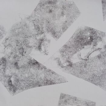 Obrazy i ryciny zatytułowany „ODLAMKI” autorstwa Bozena  D G, Oryginalna praca, Monotypia