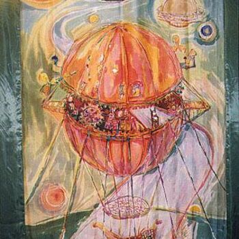 Painting titled "The mechanical oran…" by Bozena Kwiatkowska, Original Artwork, Other