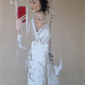 Painting titled "I like it" by Bożena Sieczyńska, Original Artwork, Acrylic Mounted on Wood Stretcher frame