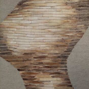 Textile Art titled "ZDUMIENIE" by Bozena Graciano, Original Artwork, Tapestry