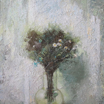 Schilderij getiteld "Весенний" door Liudmila Kalmykova, Origineel Kunstwerk, Olie