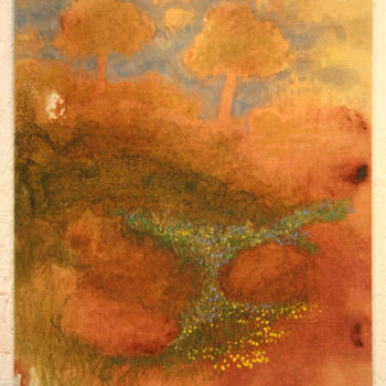 Pittura intitolato "887-pp-depaysage-44…" da Richard Brachais, Opera d'arte originale, Acrilico