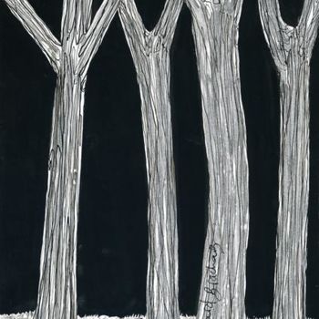 Drawing titled "D29-série des arbres" by Richard Brachais, Original Artwork, Other