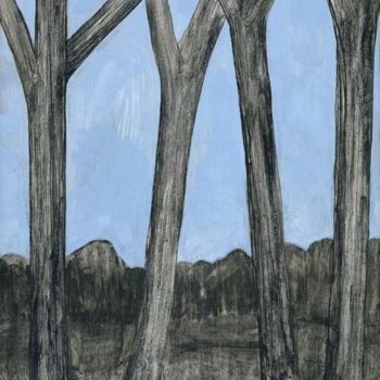 Tekening getiteld "D41-série des arbres" door Richard Brachais, Origineel Kunstwerk, Anders