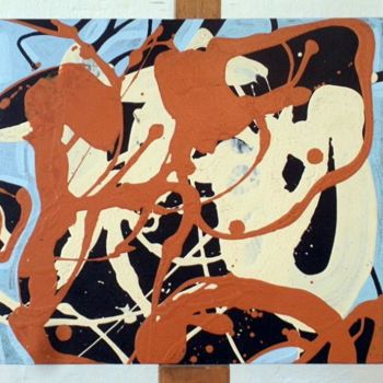 Peinture intitulée "372-PA-abstraction-…" par Richard Brachais, Œuvre d'art originale, Huile
