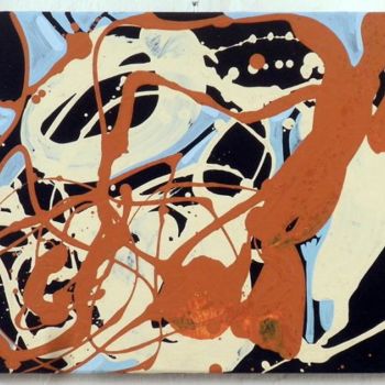 Pintura intitulada "374-PA-abstraction-…" por Richard Brachais, Obras de arte originais, Óleo