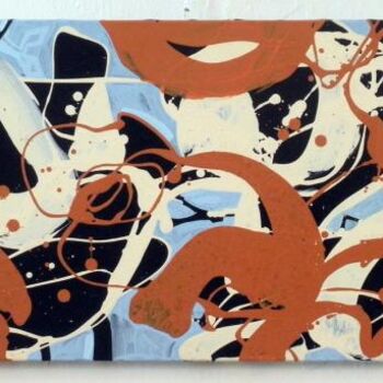 Peinture intitulée "375-PA-abstraction-…" par Richard Brachais, Œuvre d'art originale, Huile