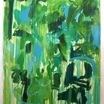 Pittura intitolato "738-PA-abstraction-…" da Richard Brachais, Opera d'arte originale, Olio