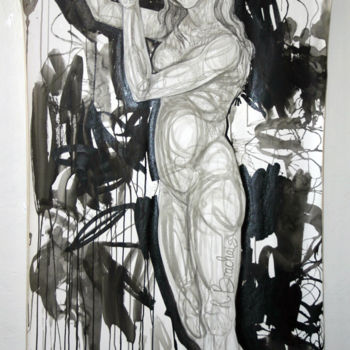 Malerei mit dem Titel "751-pf-serie-humani…" von Richard Brachais, Original-Kunstwerk, Öl