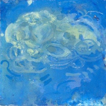 Pittura intitolato "nuage d'étude-2/5" da Richard Brachais, Opera d'arte originale, Olio