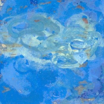 Peinture intitulée "nuage d'étude-5/5" par Richard Brachais, Œuvre d'art originale, Huile