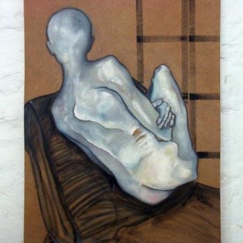 Pintura titulada "Dos tourné" por Richard Brachais, Obra de arte original, Oleo