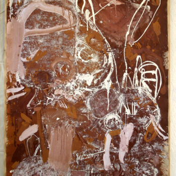 Pittura intitolato "762-pi-abstrac-figu…" da Richard Brachais, Opera d'arte originale