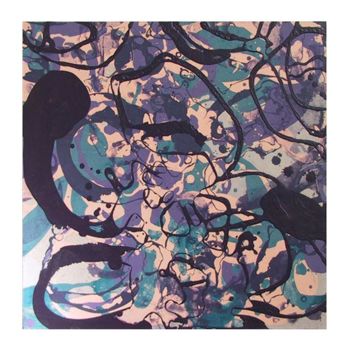 제목이 "abstraction couleur…"인 미술작품 Richard Brachais로, 원작, 기름