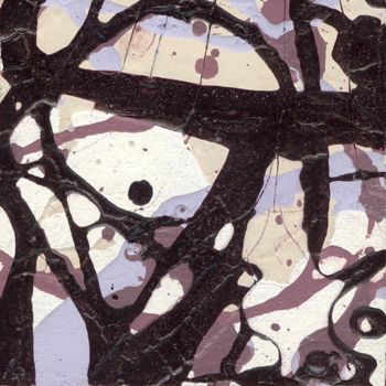 Pintura intitulada "423-P abstraction c…" por Richard Brachais, Obras de arte originais, Óleo