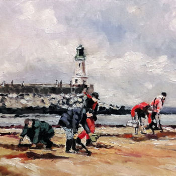 绘画 标题为“Pêche aux crustacés” 由Pascal Brachet, 原创艺术品, 油