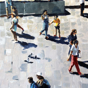 Schilderij getiteld "Marseille - Le vieu…" door Pascal Brachet, Origineel Kunstwerk, Olie