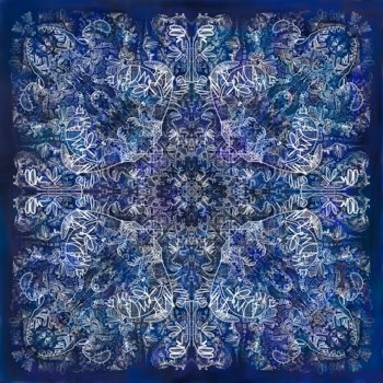 Цифровое искусство под названием "bleu3" - Braco Fraz, Подлинное произведение искусства, Цифровая живопись