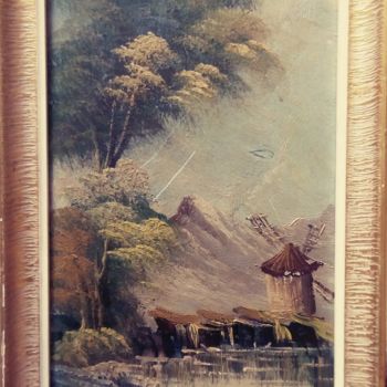 Painting titled "Encienne peinture" by Brahim Damen, Original Artwork, Oil