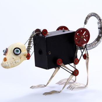 Sculpture intitulée "ready monster raid*…" par Branimir Misic, Œuvre d'art originale, Métaux