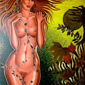 Pintura intitulada "Bruma" por Branca Aurora, Obras de arte originais